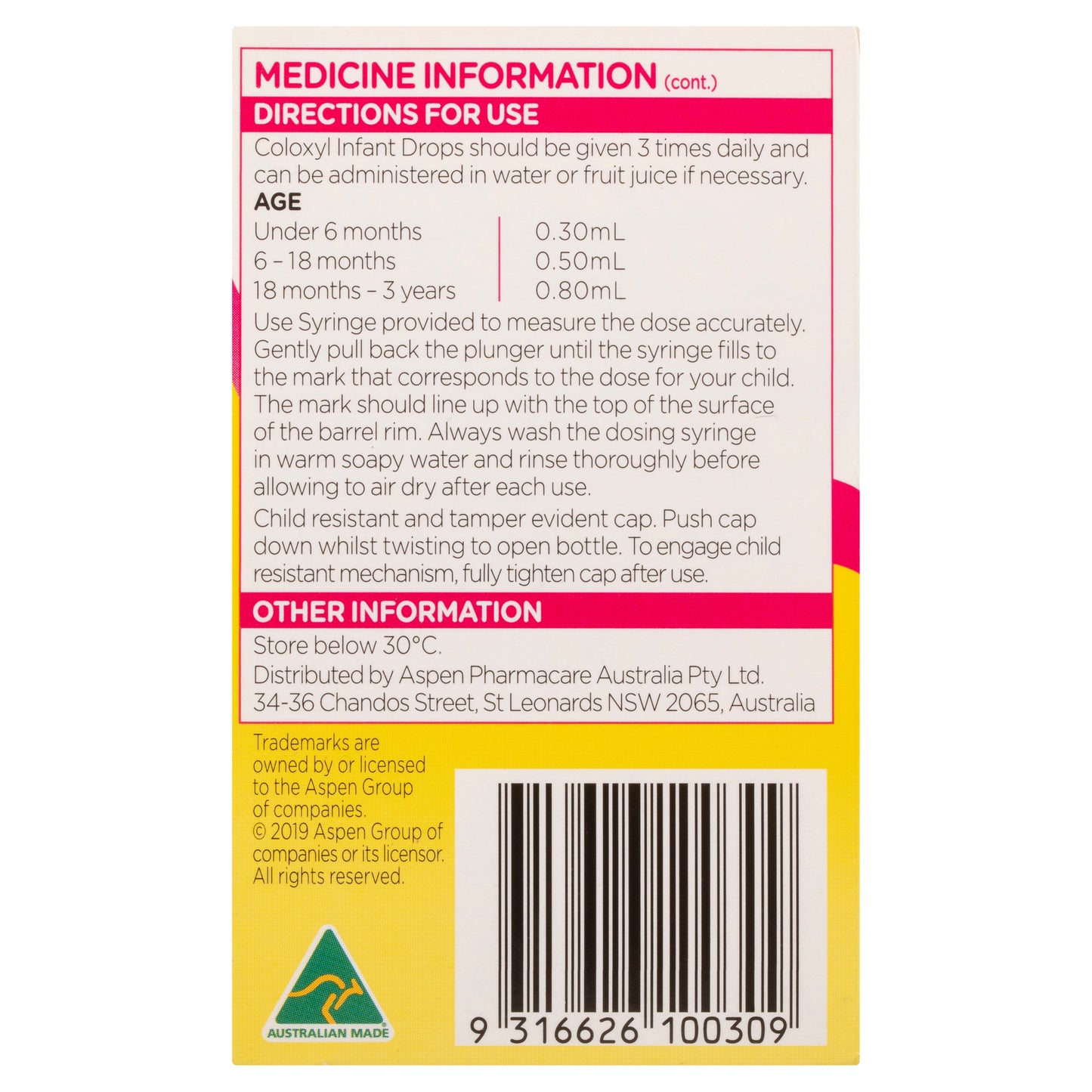 Coloxyl Drops 30ml - Cutprice Online