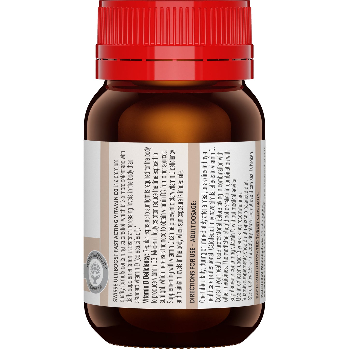 SWISSE Ultiboost Fast Acting Vitamin D3 90 Mini Tablets - Cutprice Online