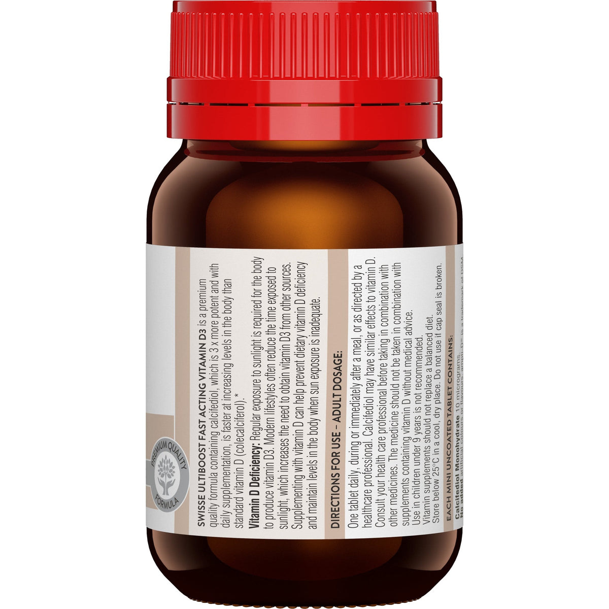 SWISSE Ultiboost Fast Acting Vitamin D3 90 Mini Tablets