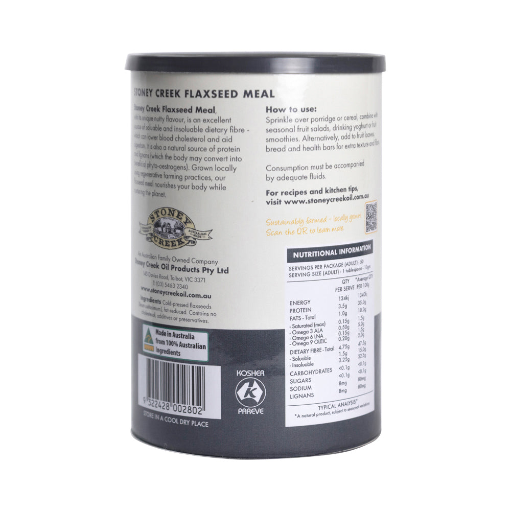 STONEY CREEK AUSTRALIAN FLAXSEED MEAL 500G