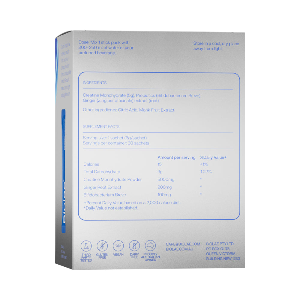 Biolae Creatone Creatine Body Composition Formula Sachet 5g X 30pk