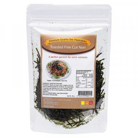 NUTRITIONIST CHOICE Sea Vegetables Toasted Fine Cut Nori 25g - Cutprice Online