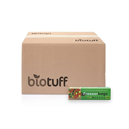 Biotuff Compostable Freezer Bags Medium Bags - 4 Litres x 25 - Cutprice Online