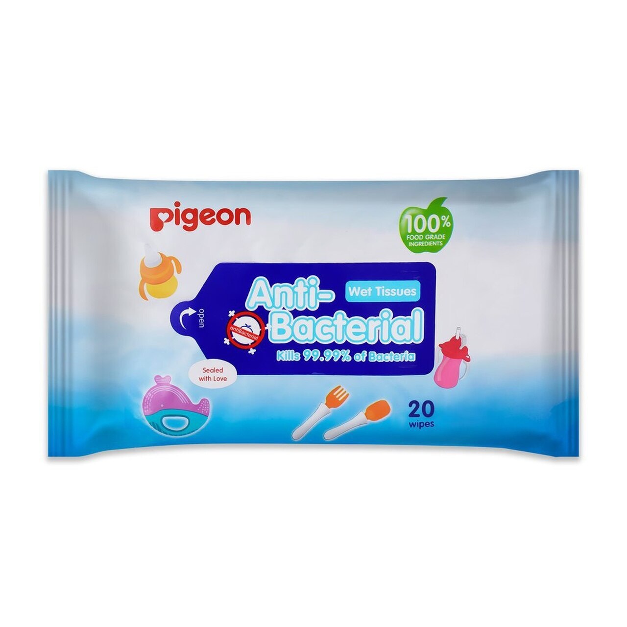 Pigeon Anti-Bacterial Wipes 20 Pack