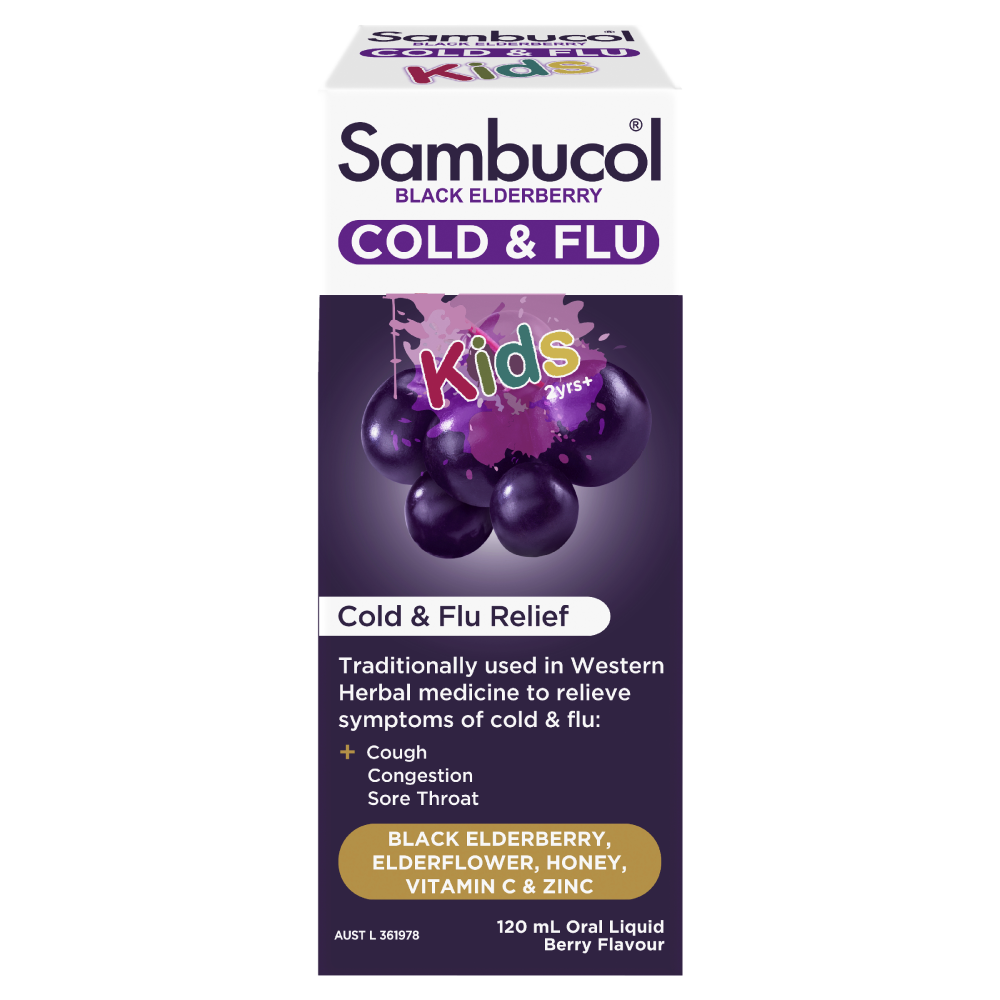 Sambucol Kids Cough Cold & Flu Liquid 120ml - Cutprice Online