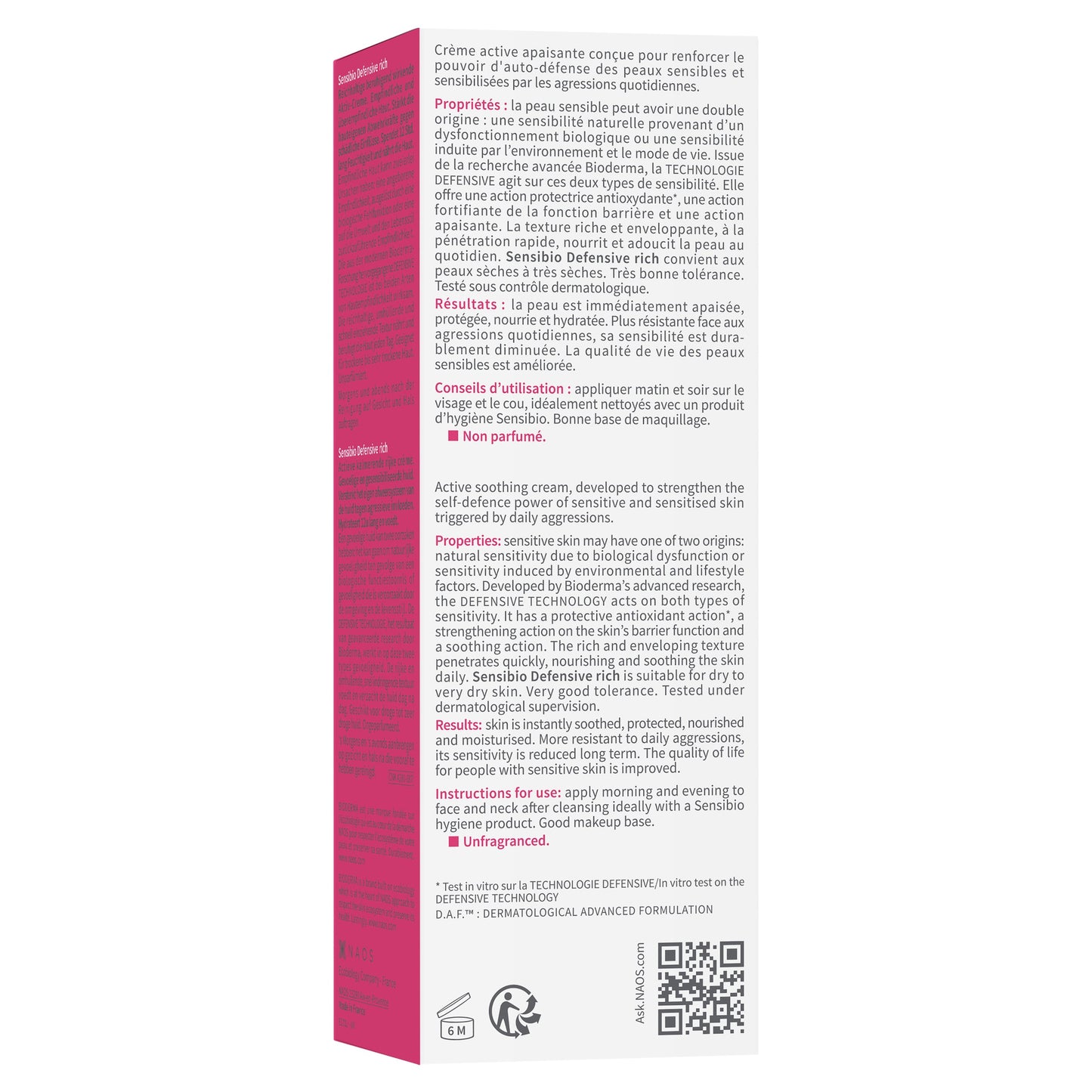 Bioderma Sensibio Defensive Rich Cream 40ml - Cutprice Online