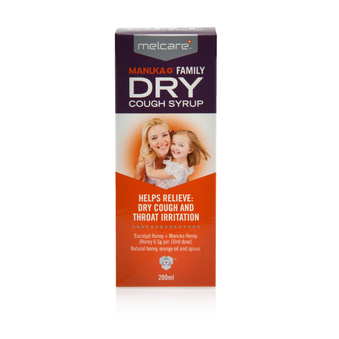 Melcare Manuka Family Dry Cough Syrup 200ml - Cutprice Online