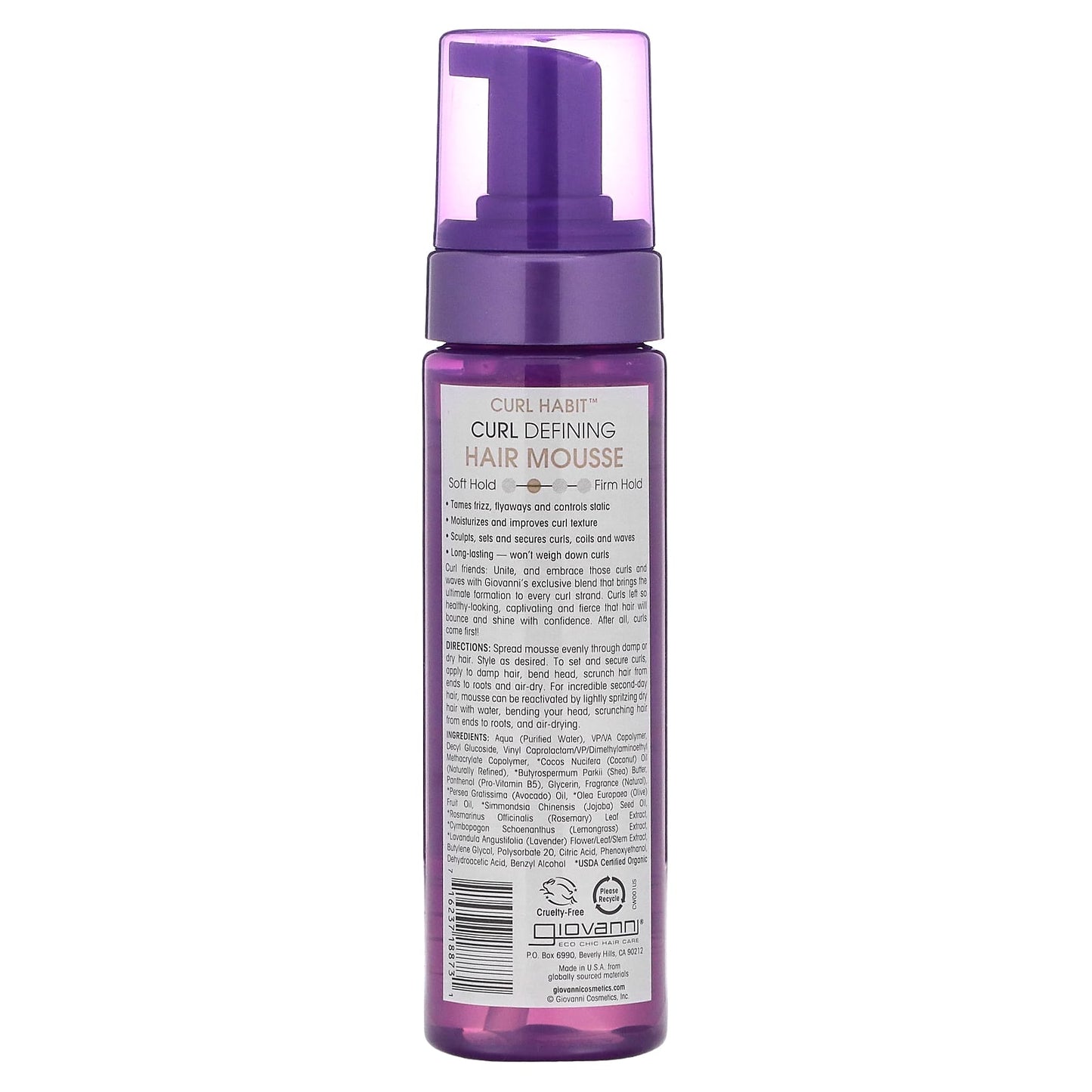Giovanni Hair Mousse Curl Habit Curl Defining 207ml GIOVANNI