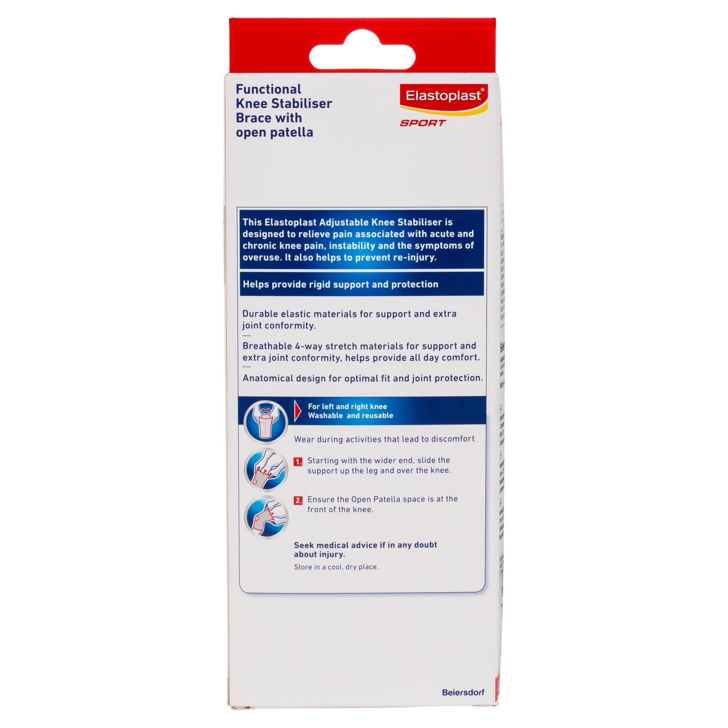 Elastoplast Functional Knee Stabiliser With Open Patella MED - Cutprice Online