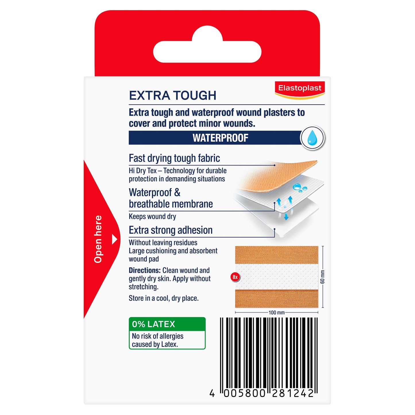 Elastoplast HEAVY FABRIC 10X6 DRS 8PK - Cutprice Online