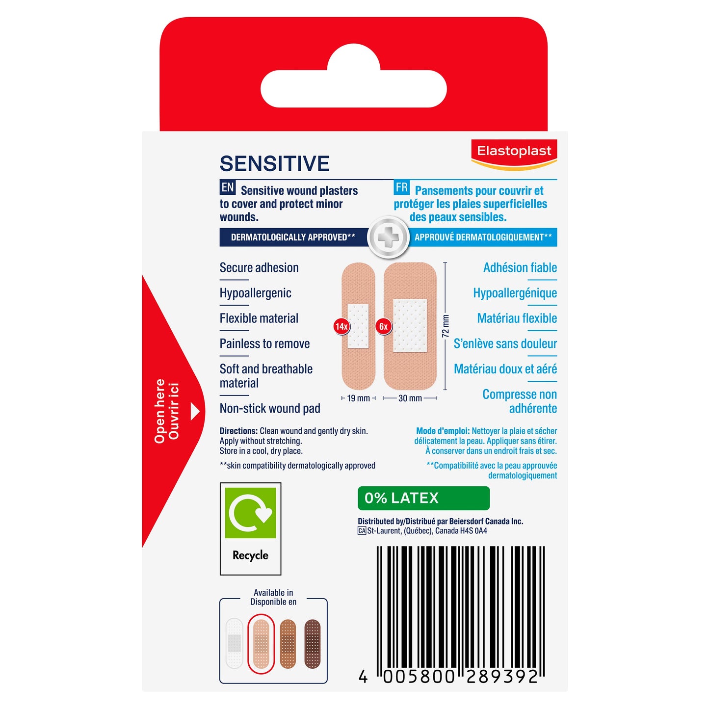 Elastoplast Sensitive Skin Tone Light Plasters 20PK - Cutprice Online