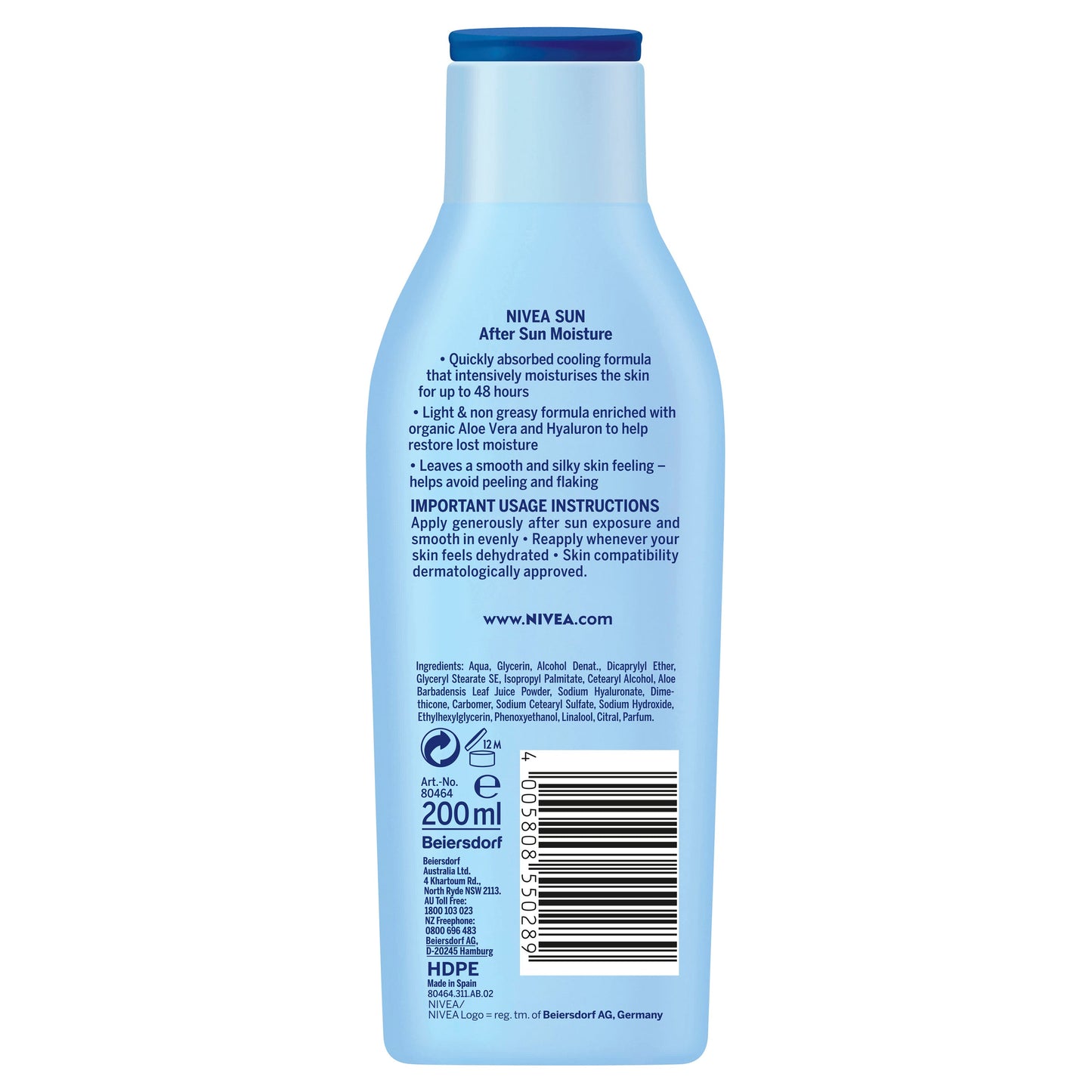 Nivea Sun Moisturising After Sun Lotion 200ml - Cutprice Online