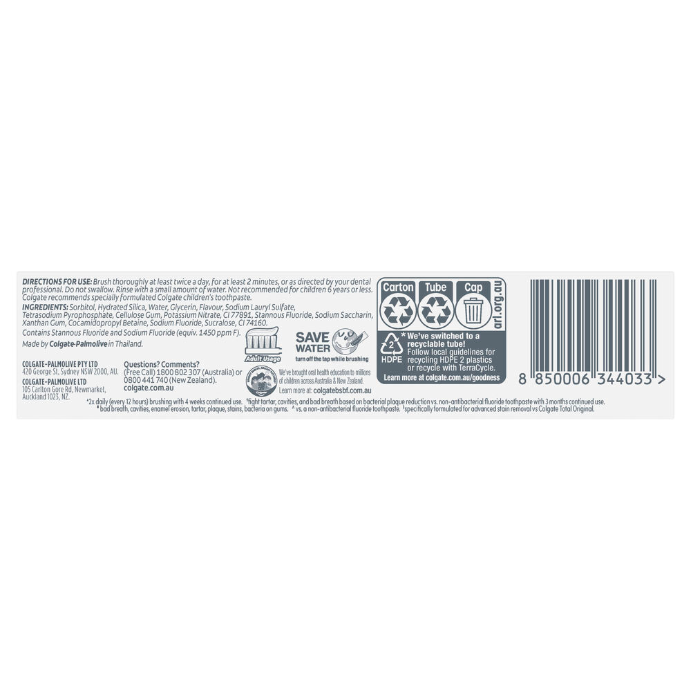 Colgate Total Active Prevention+ Deep Clean Toothpaste 115g - Cutprice Online