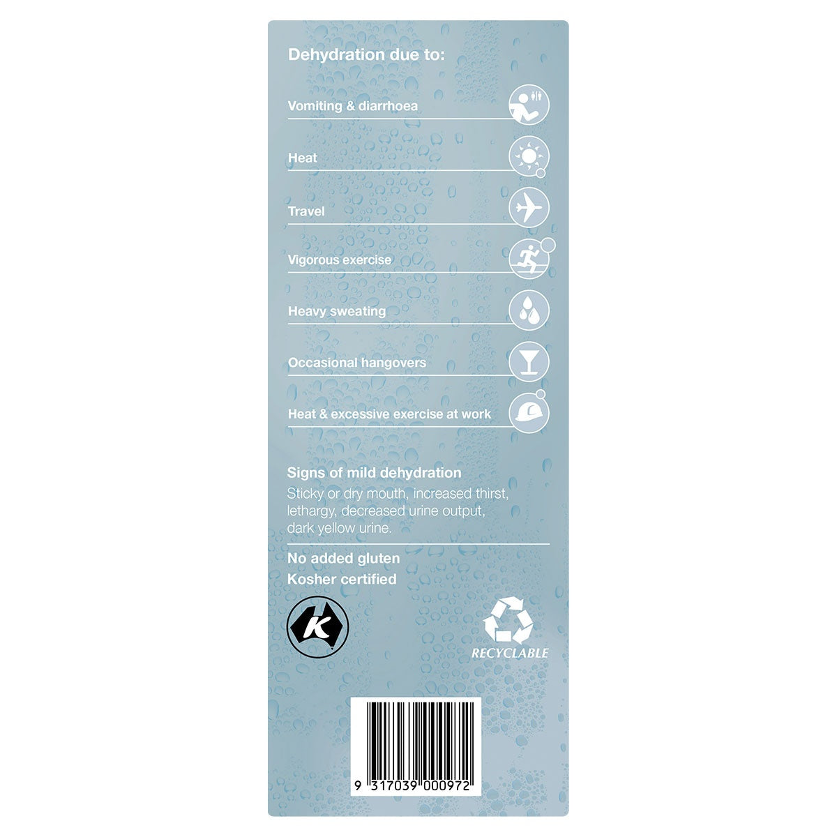 Hydralyte Rehydration Ice blocks Colour Free Lemonade Flavoured 16 Pack - Cutprice Online
