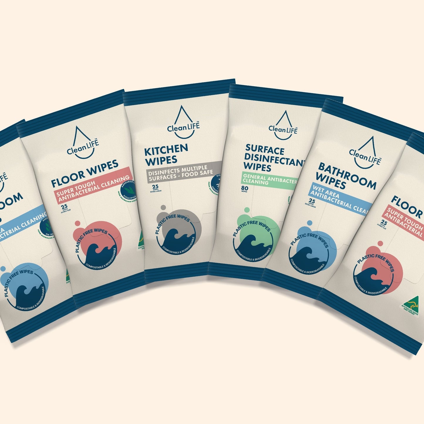 CLEANLIFE Plastic Free Wipes Extra Gentle for Baby and Newborns 80pk Cleanlife