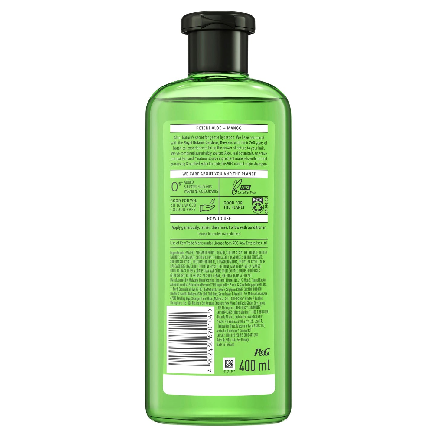 Herbal Essences Potent Aloe & Mango Colour Protect Shampoo 400ml - Cutprice Online