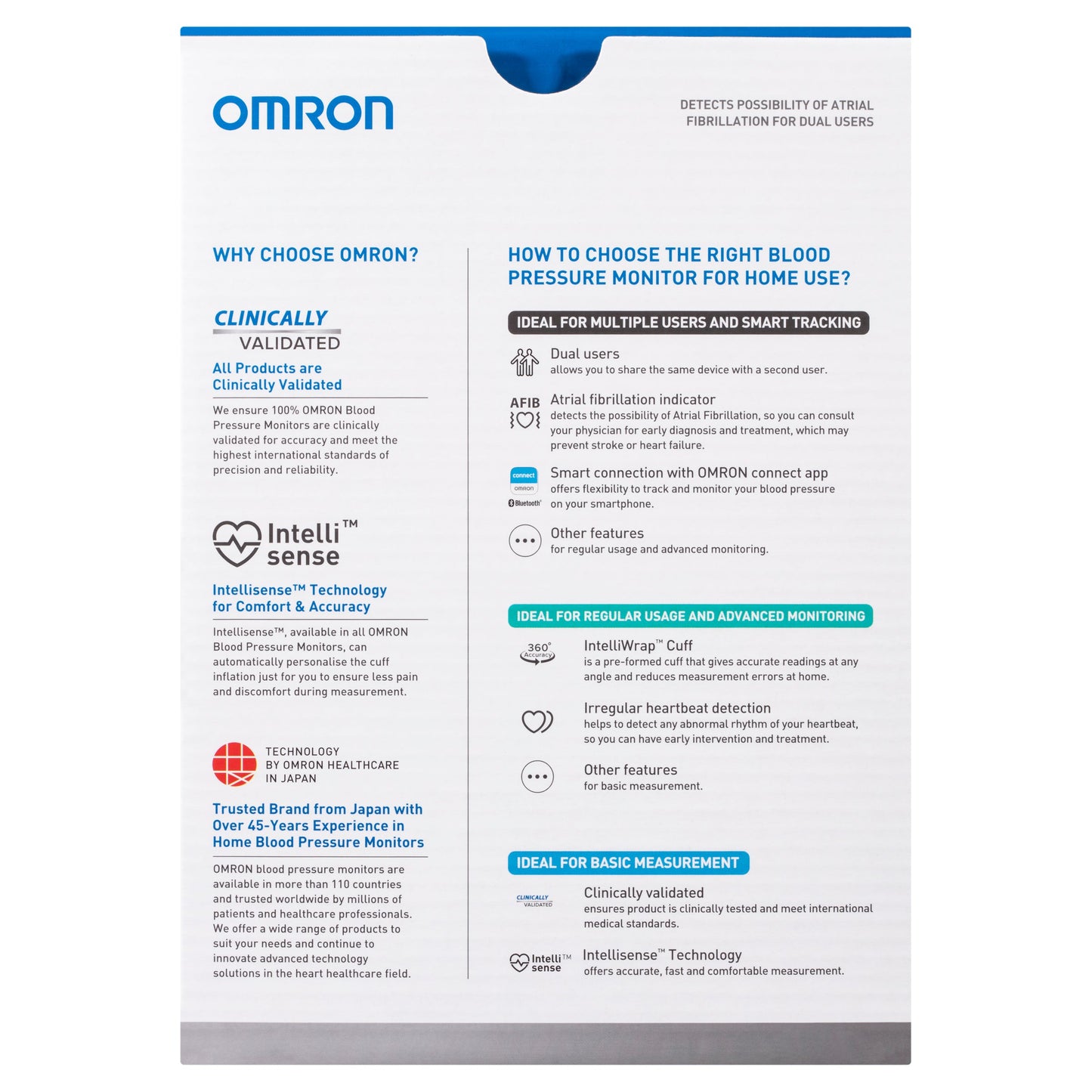Omron HEM7361T Advanced + AFIB Blood Pressure Monitor - Cutprice Online