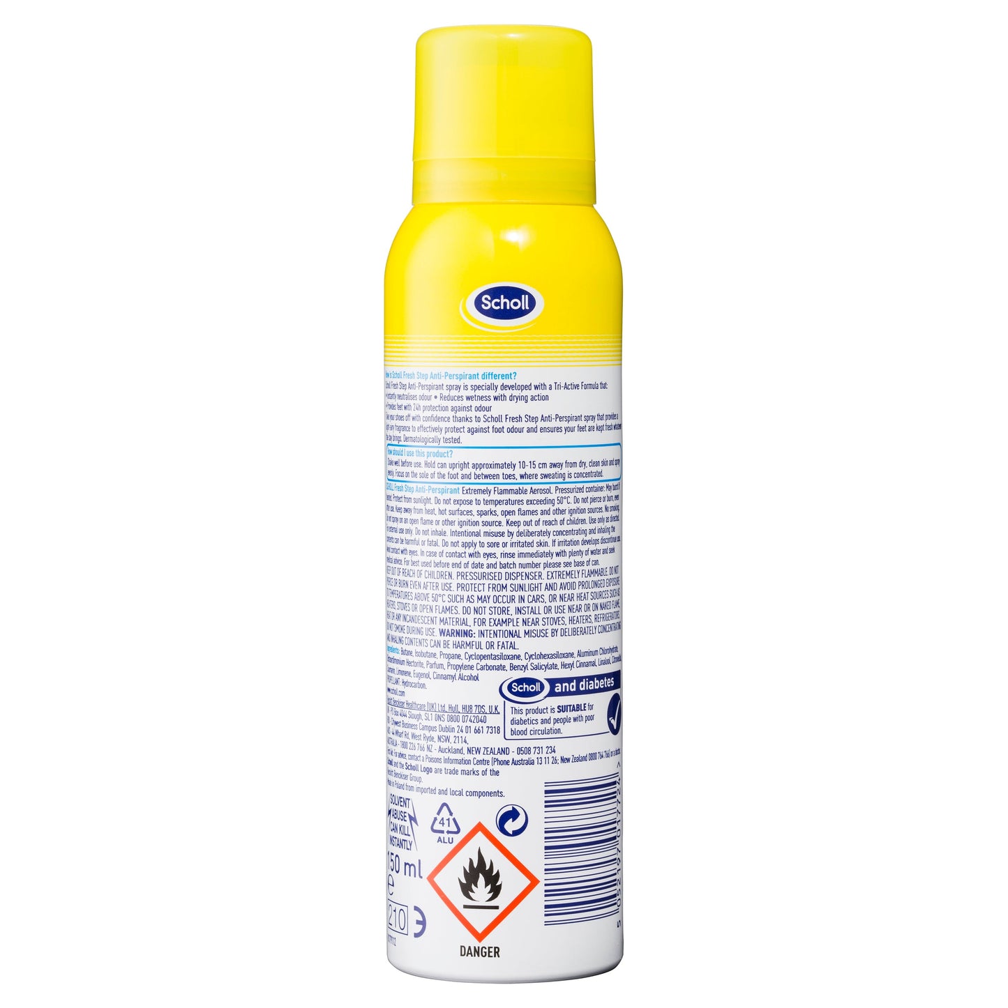 Scholl Fresh Step Foot Spray 24 Hour Performance 96g - Cutprice Online