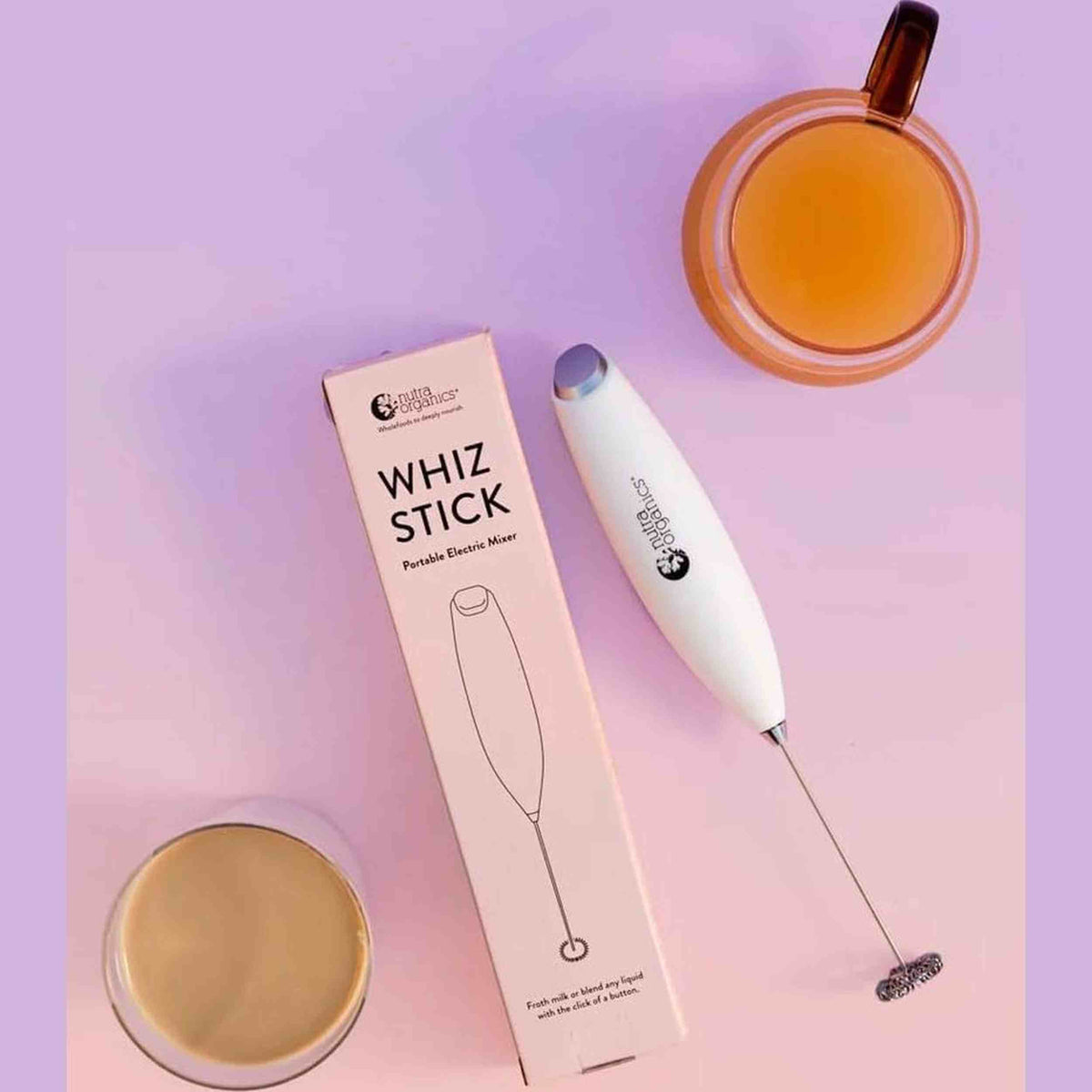 Nutra Organics Whiz Stick Portable Electric Mixer
