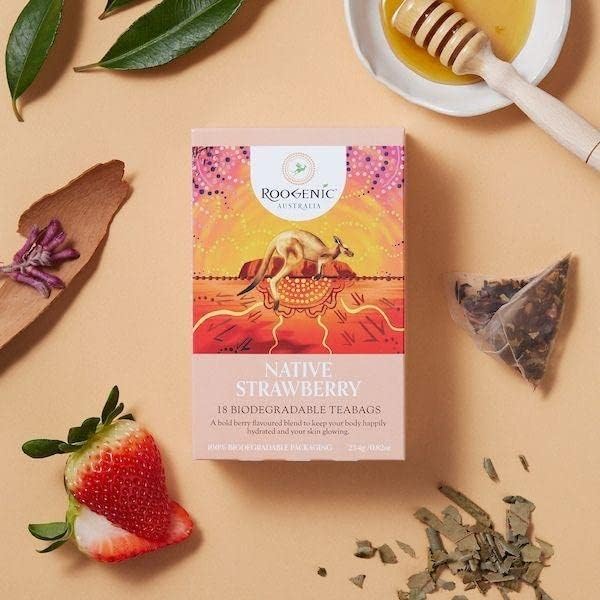 Roogenic Australia Native Strawberry x 18 Tea Bags - Cutprice Online