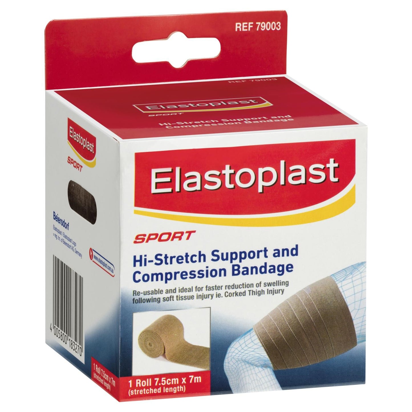 Elastoplast Sport Hi-Stretch Support and Compression Bandage 7.5cm x 7m - Cutprice Online
