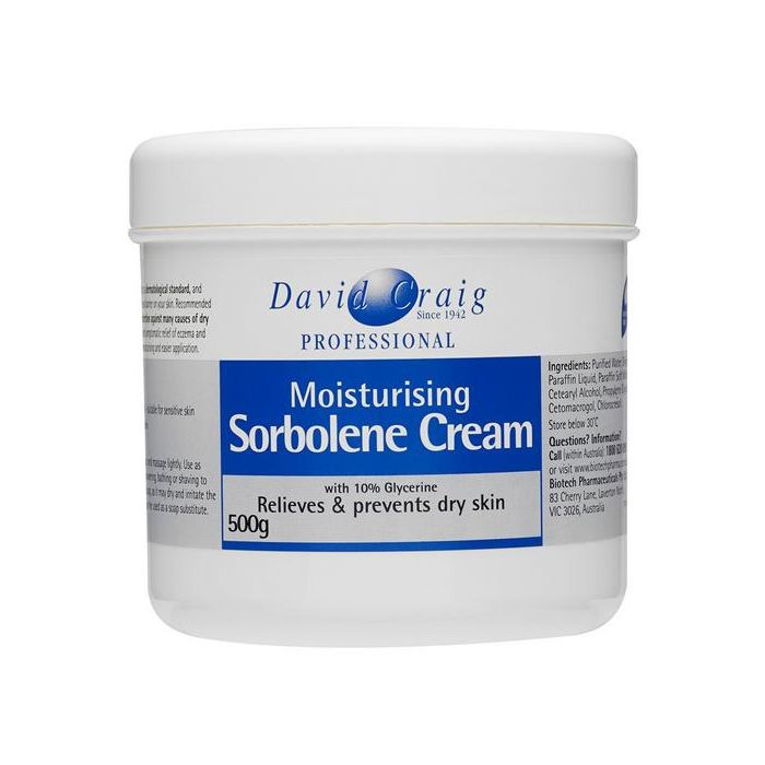 David Craig Moisturising Sorbolene Cream With 10% Glycerine 500g - Cutprice Online
