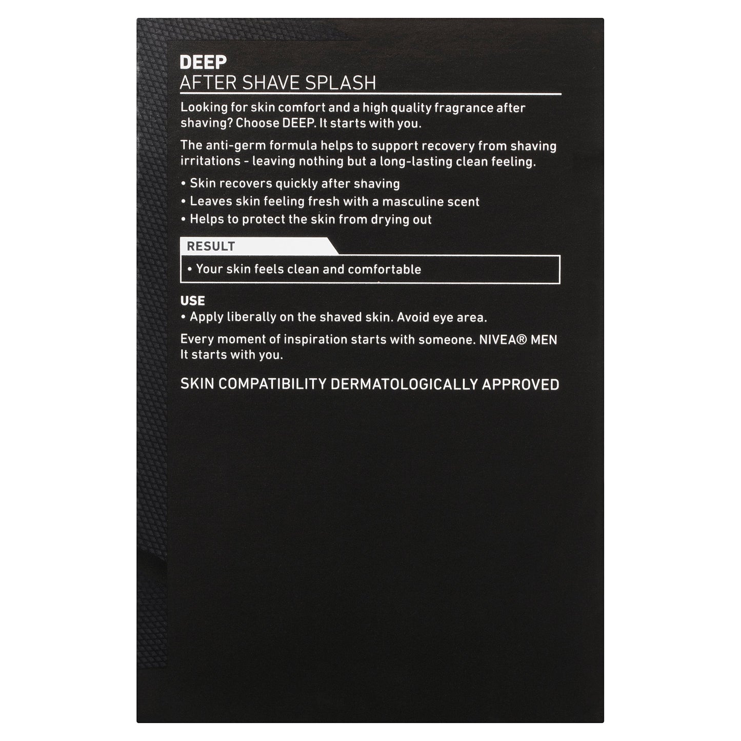 Nivea Men Deep After Shave Lotion 100ml - Cutprice Online