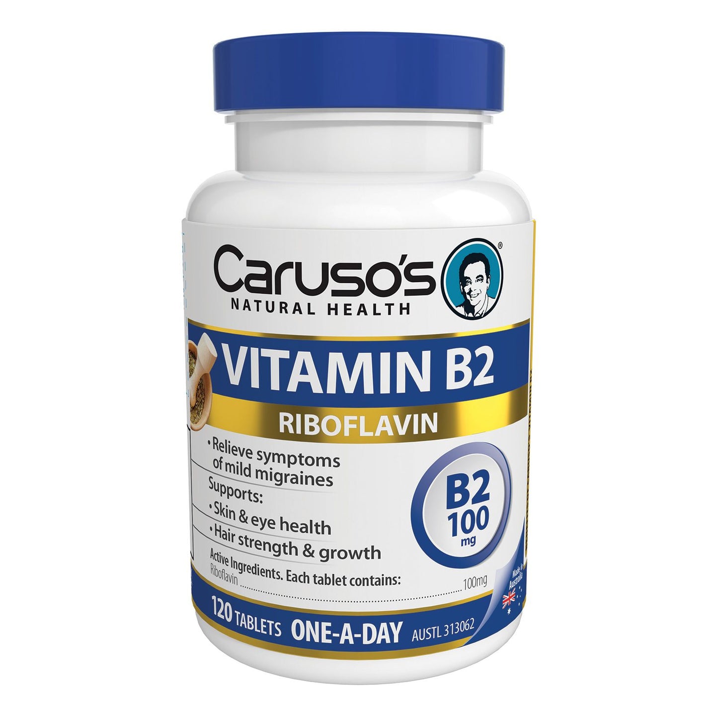 Caruso's Natural Health Vitamin B2 100mg 120 Tablets - Cutprice Online