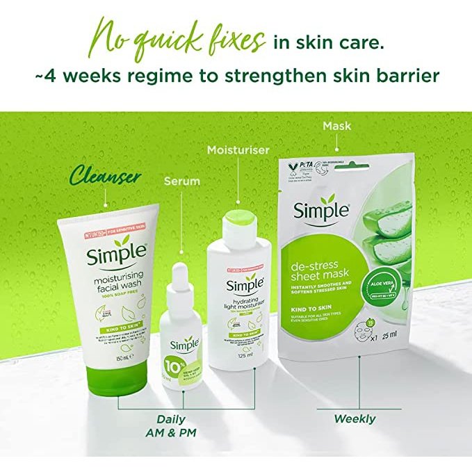 Simple Kind To Skin Facial Wash Moisturising 150ml - Cutprice Online