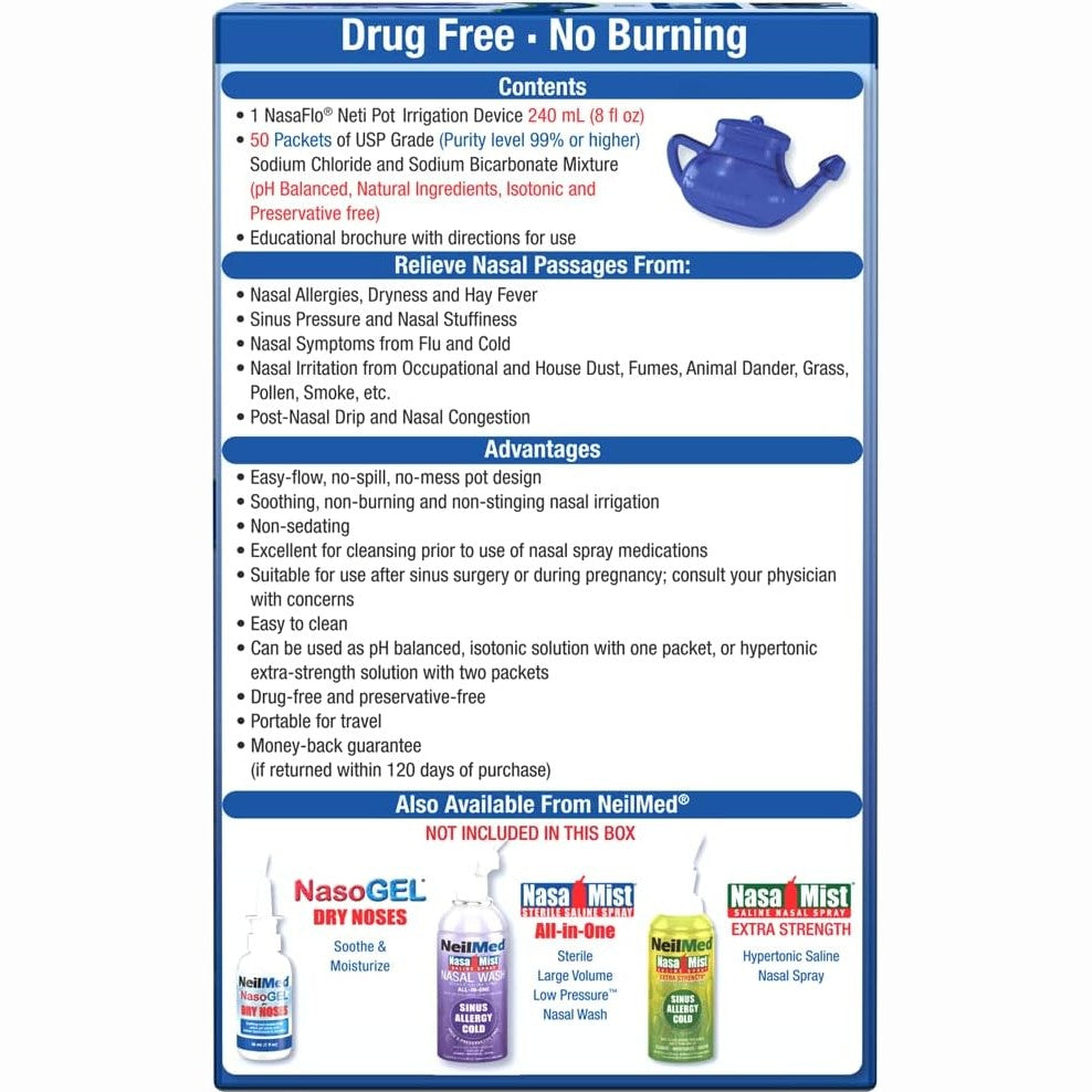 Neilmed Neti Pot - 60 Satchets