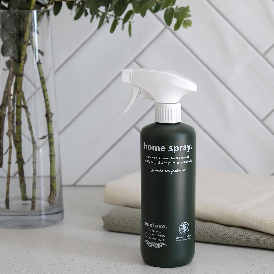 Euclove Home Spray Eucalyptus, Lavender & Clove Oil (Signature Air Freshener) Spray 500ml EUCLOVE