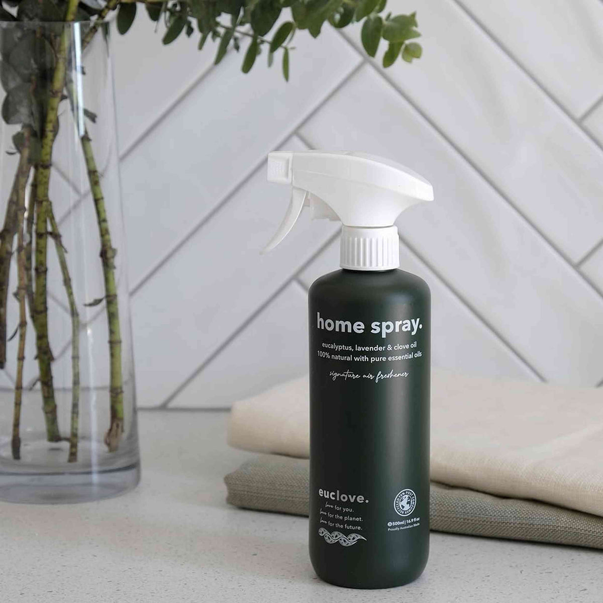 Euclove Home Spray Eucalyptus, Lavender & Clove Oil (Signature Air Freshener) Spray 500ml