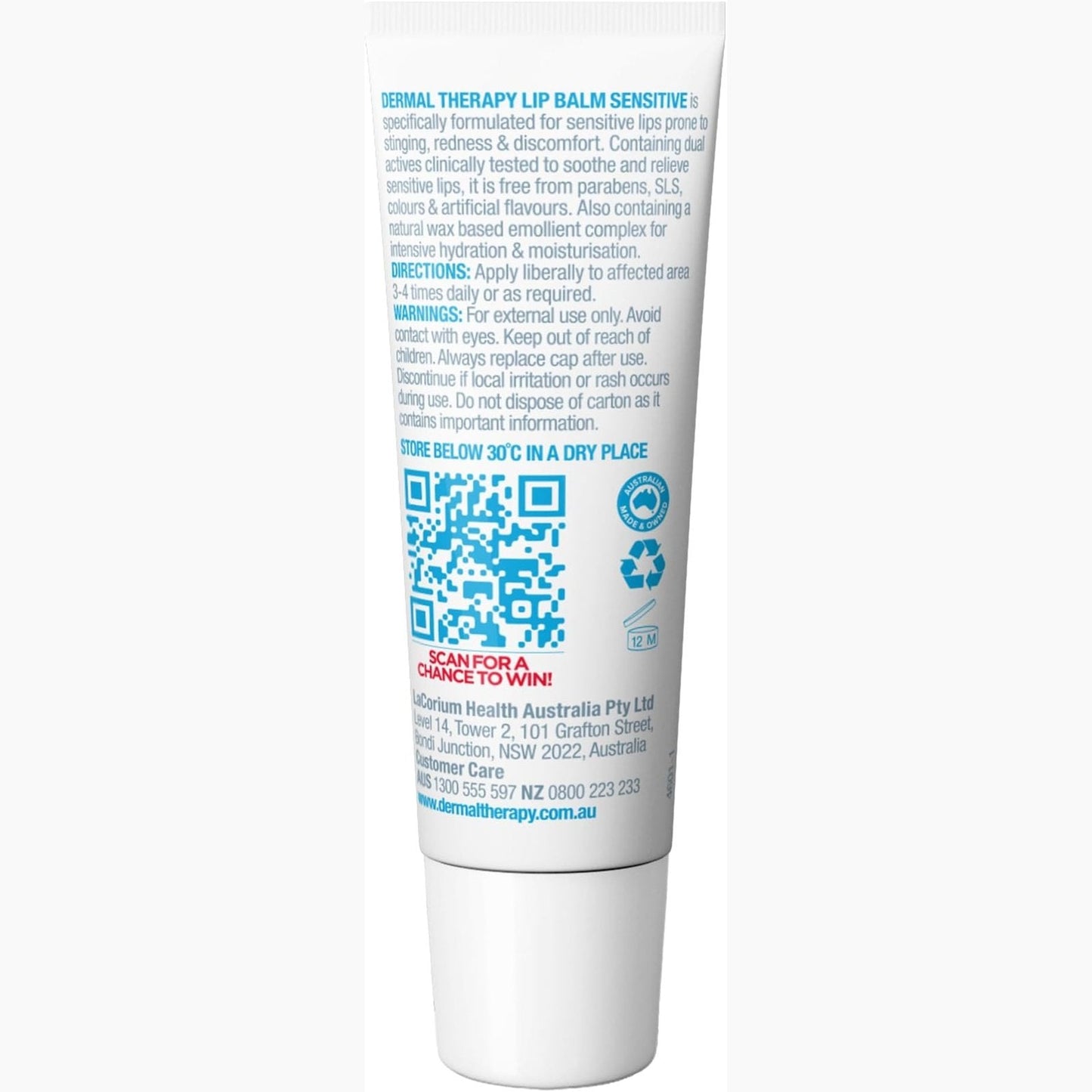 Dermal Therapy Lip Balm Sensitive 10g - Cutprice Online