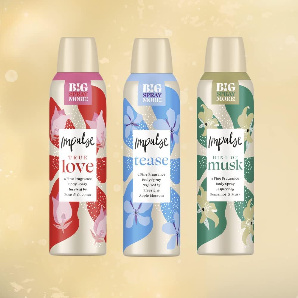 Impulse Body Spray Xxl True Love 150ml