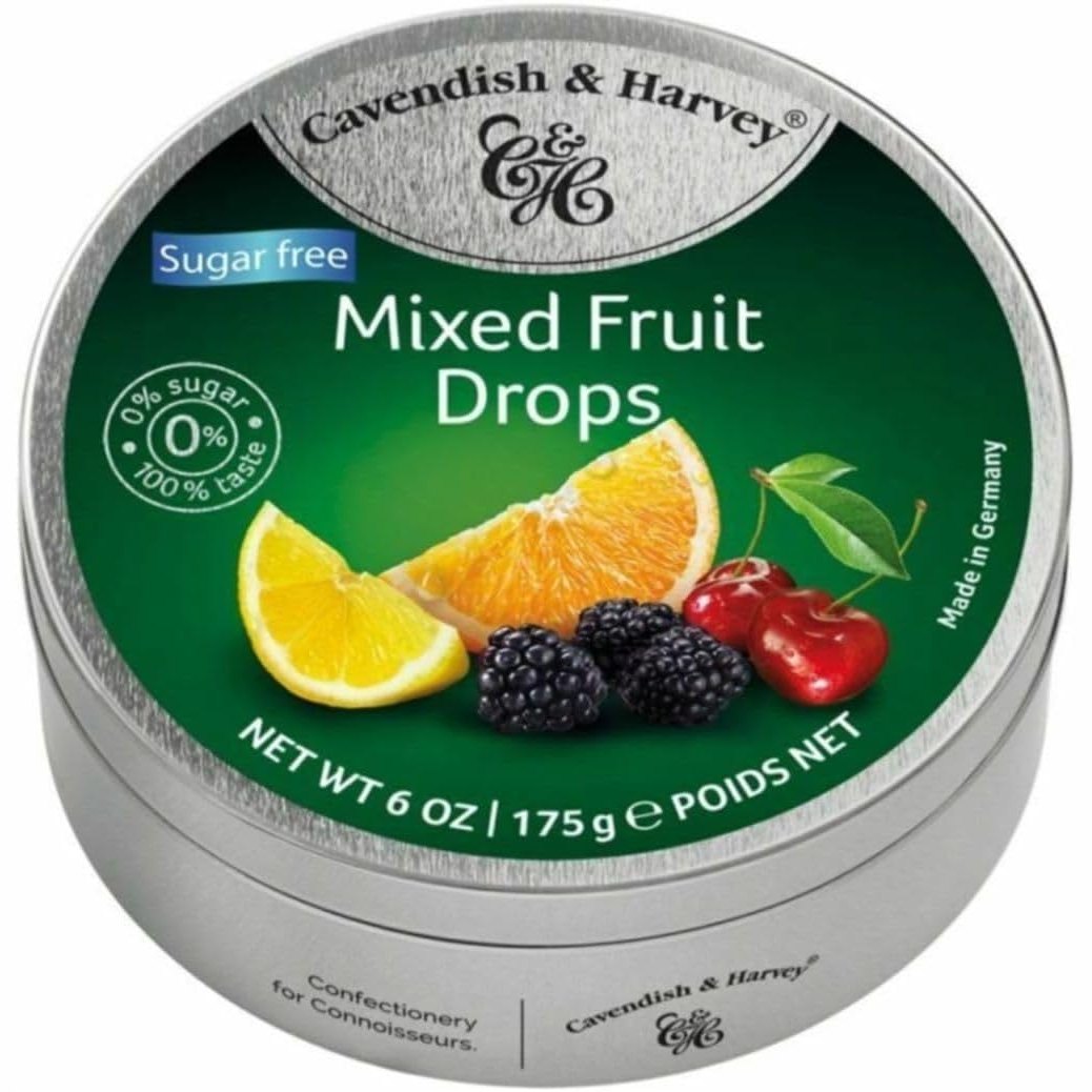 Cavendish & Harvey Sugar Free Mixed Fruit Drops 175g