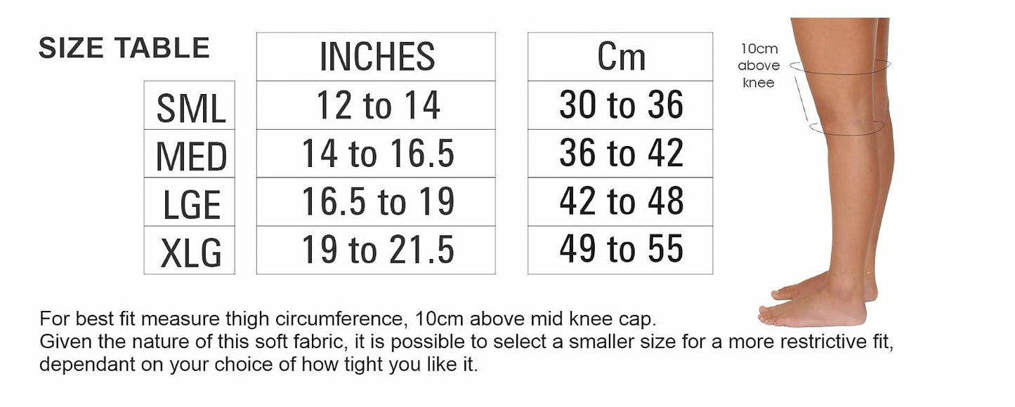 Bodyassist Sports Knee with Stability Strap White/Grey