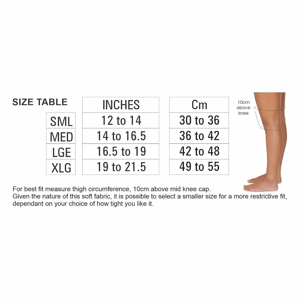 Bodyassist Sports Knee with Stability Strap White/Grey