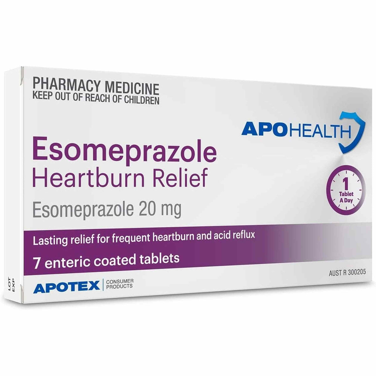 APOhealth Esomeprazole 20mg 7 Tablets