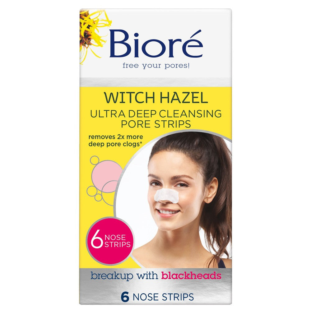 Biore Witch Hazel Ultra Deep Cleansing Pore Strips 6 Pack - Cutprice Online