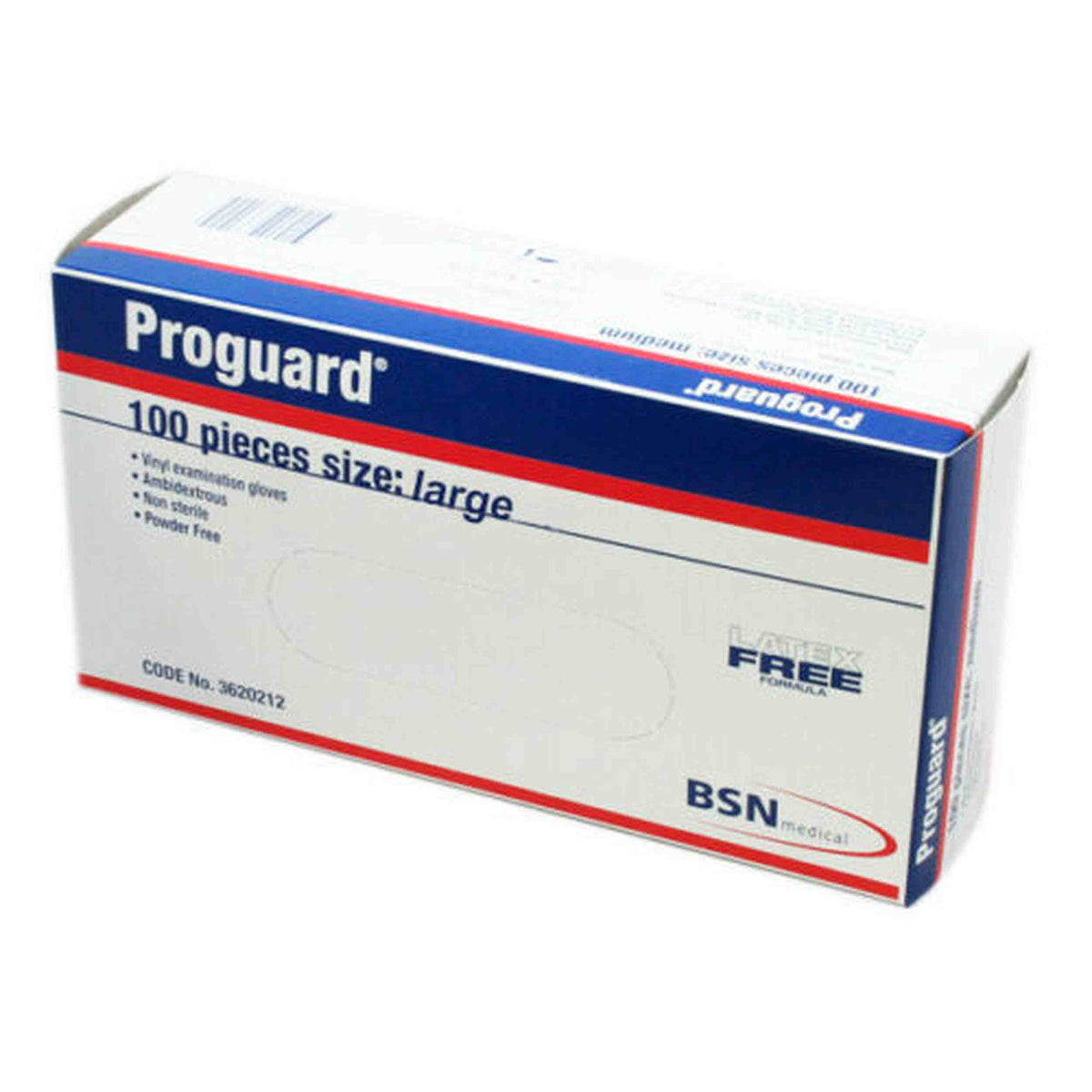 Proguard Examination Vinyl Gloves Large 100PK