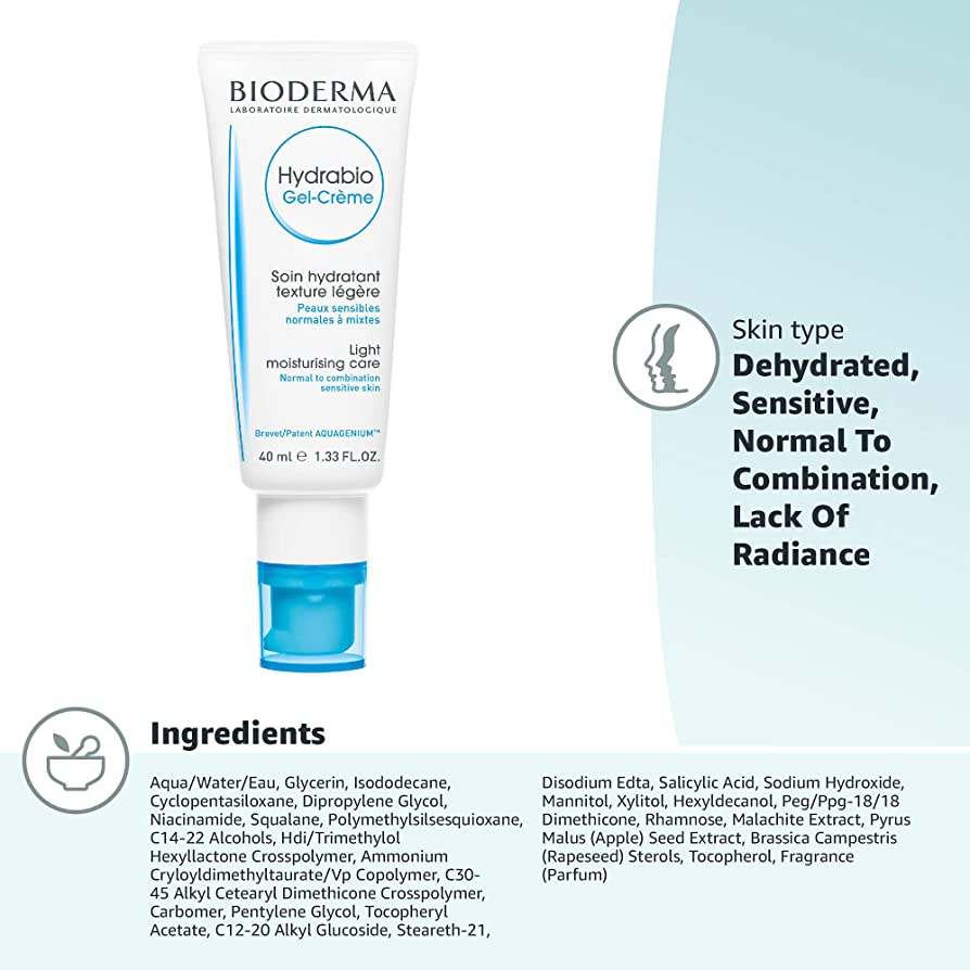 Bioderma Hydrabio Gel Crème Light Moisturising Care 40ml - Cutprice Online
