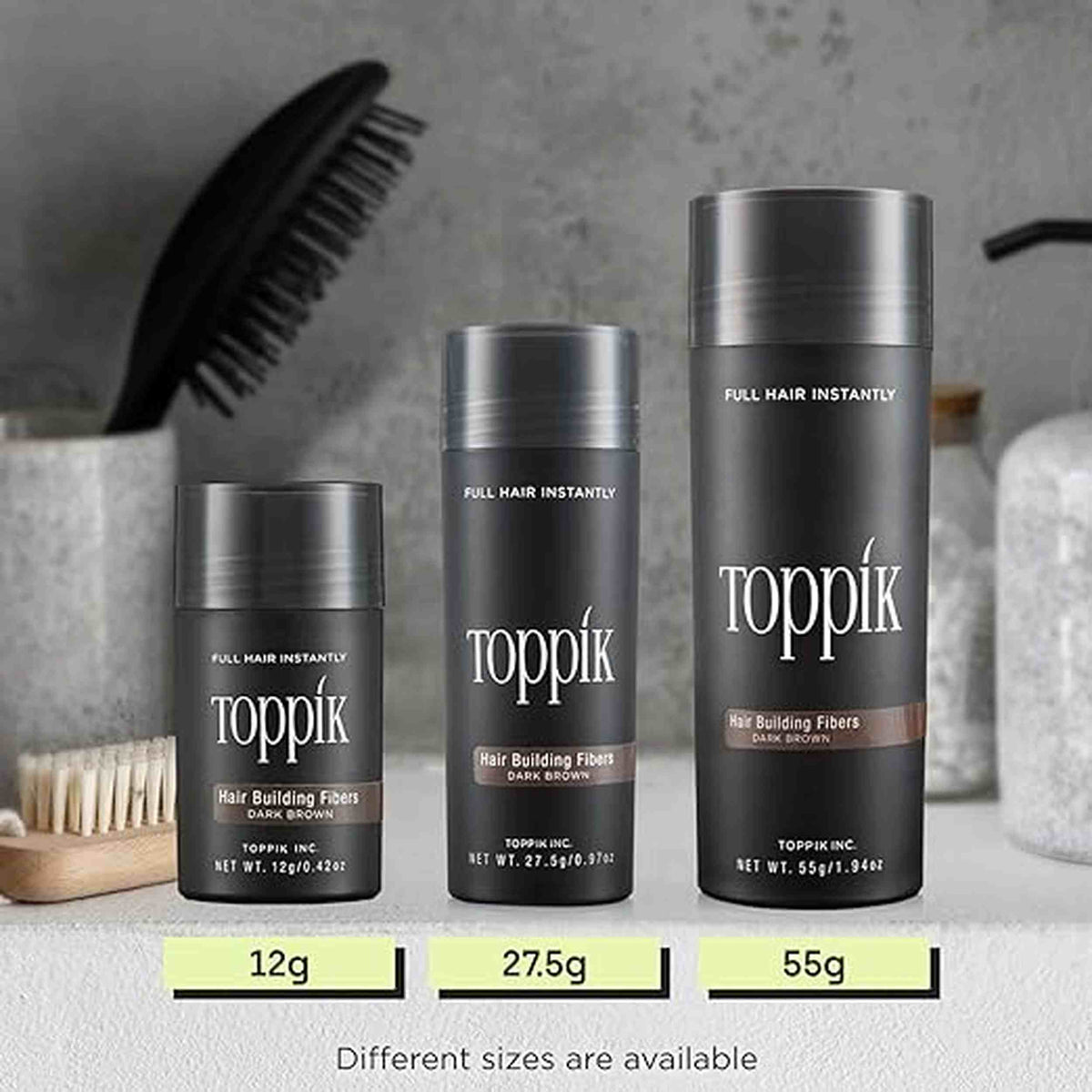 Toppik Hair Building Fibres Dark Brown 12g