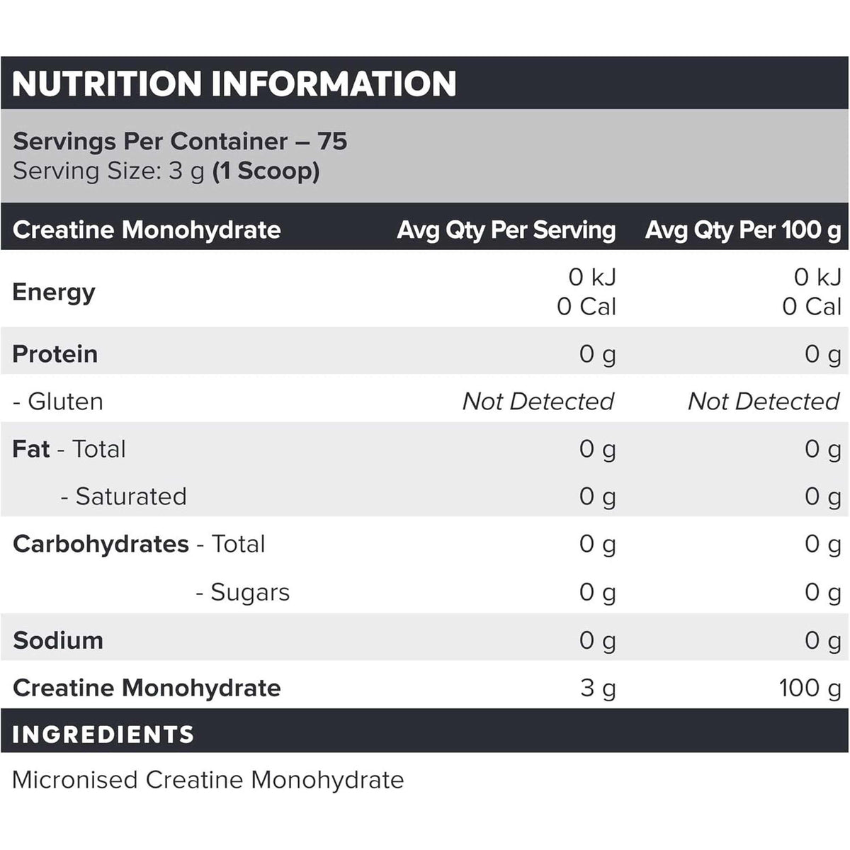 Muscle Nation Creatine 225g