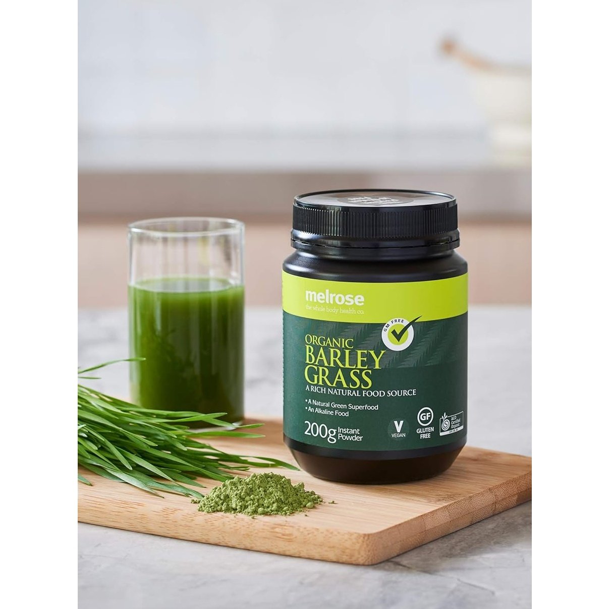 Melrose Organic Barleygrass Powder Instant Powder 200g - Cutprice Online