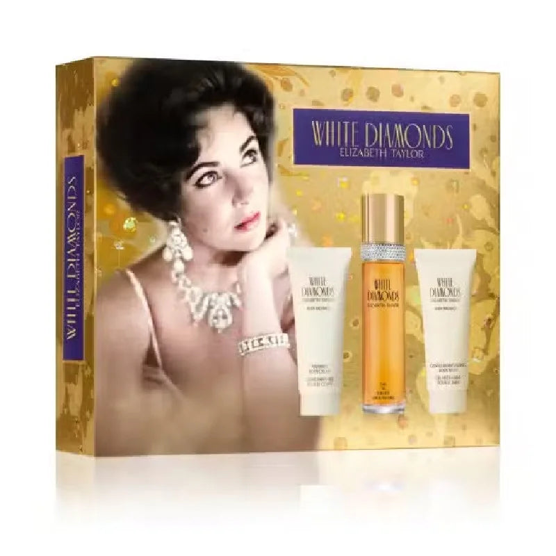 Elizabeth Taylor White Diamonds Eau De Toilette 100ml 3 Piece Gift Set