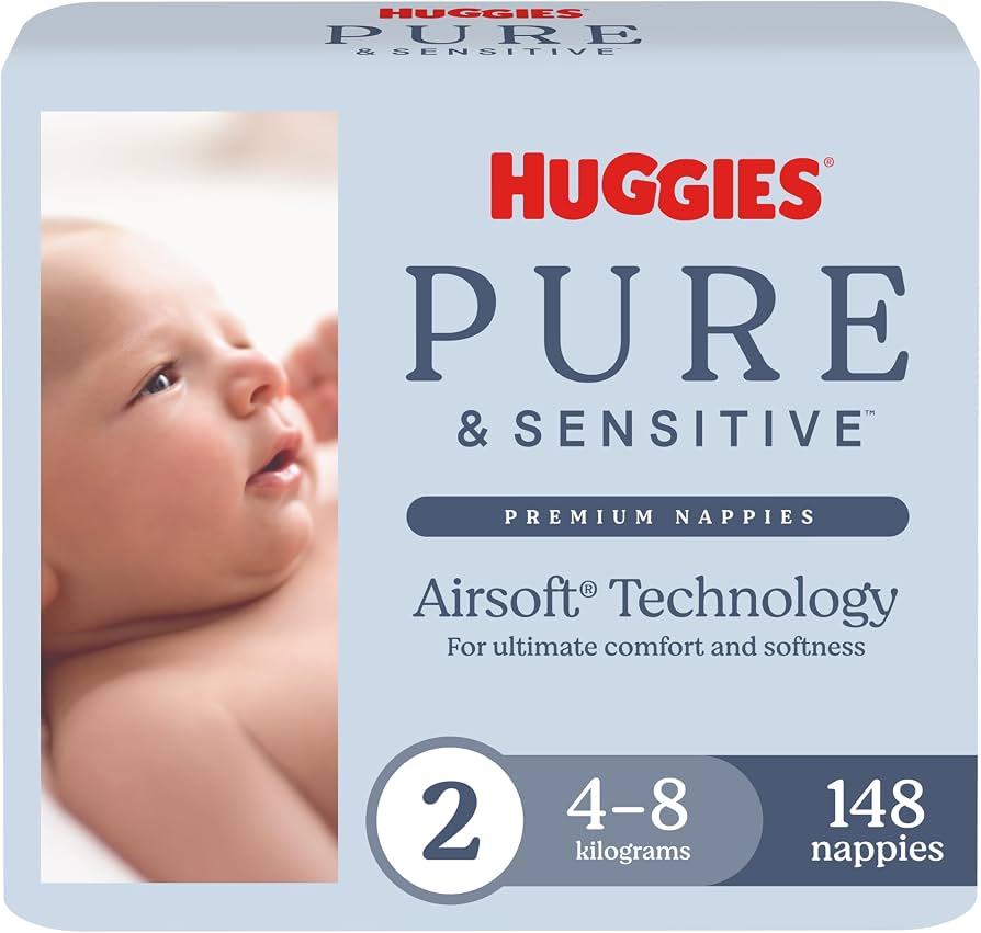 Huggies Pure & Sensitive 74pk Stage 2