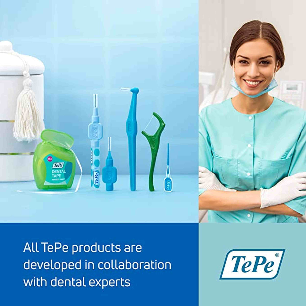 TePe Angle Yellow Interdental Brushes 0.7mm 6 Pack
