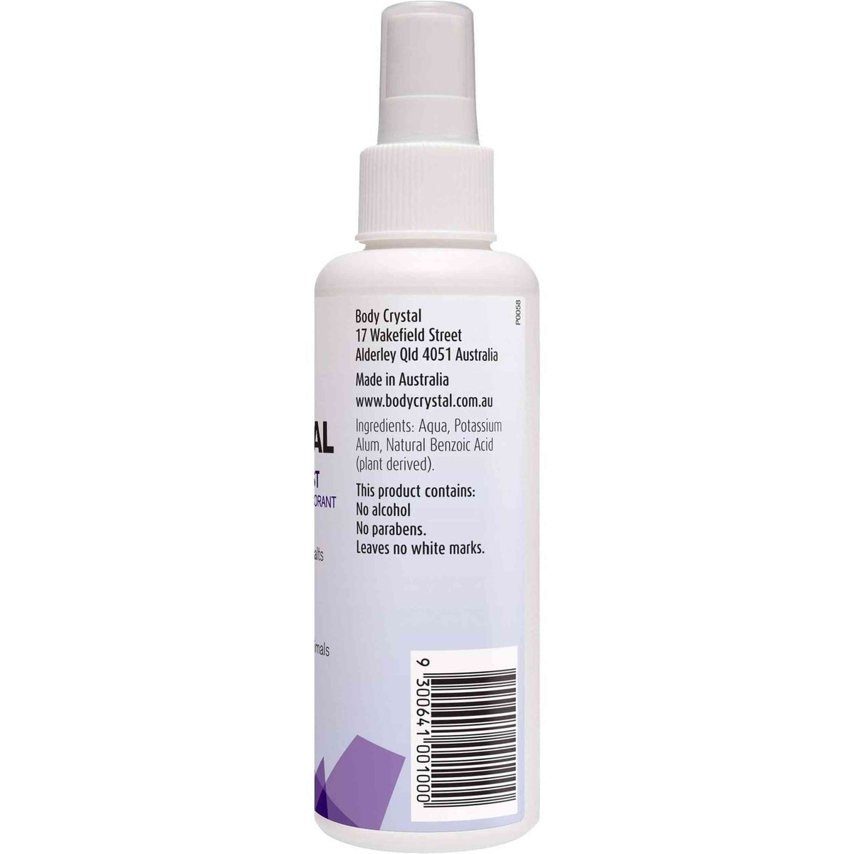 Body Crystal Deodorant Mist Body Spray Crystal Mist Frag Free 150ml