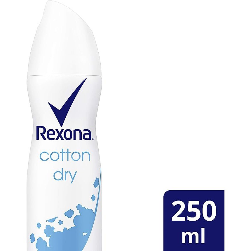 REXONA Women Antiperspirant Aerosol Deodorant Cotton Dry 250ml - Cutprice Online