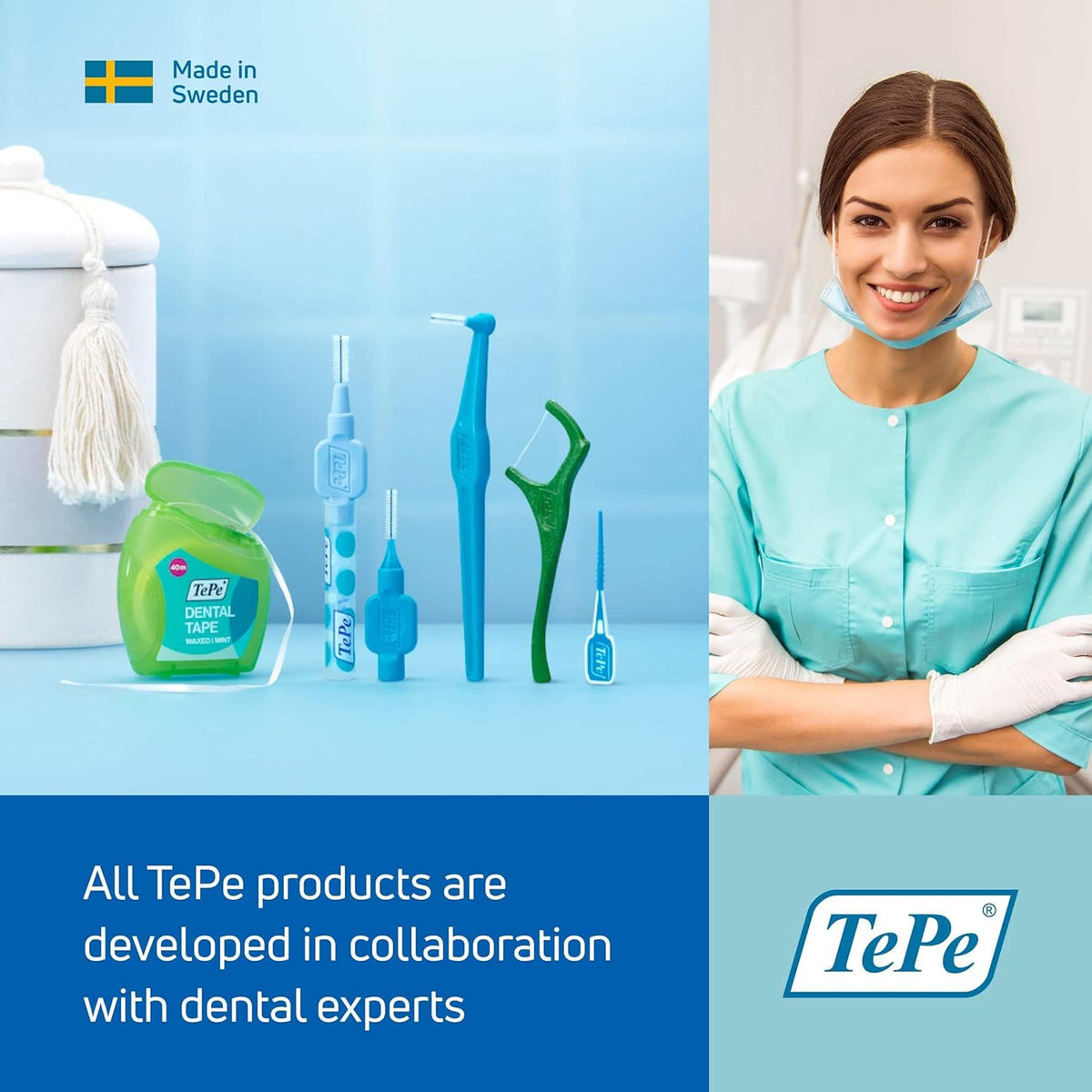 TePe Interdental Brush - Fine Yellow (0.7mm) 6 Pack
